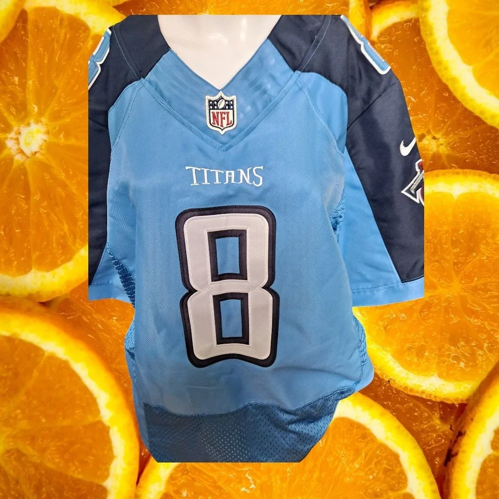 Nike NFL Tennessee Titans Mariota #8 Jersey Football Light Blue‎ Size 44